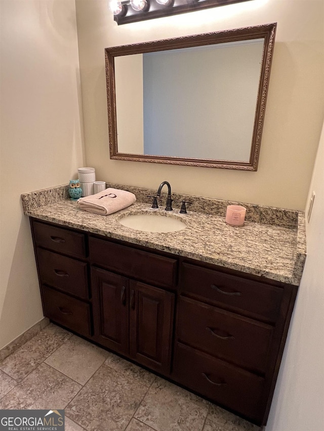 bathroom featuring vanity