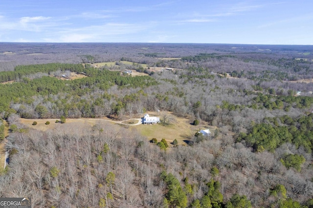 view of aerial view