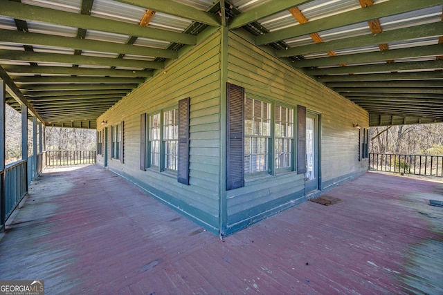 view of wooden terrace