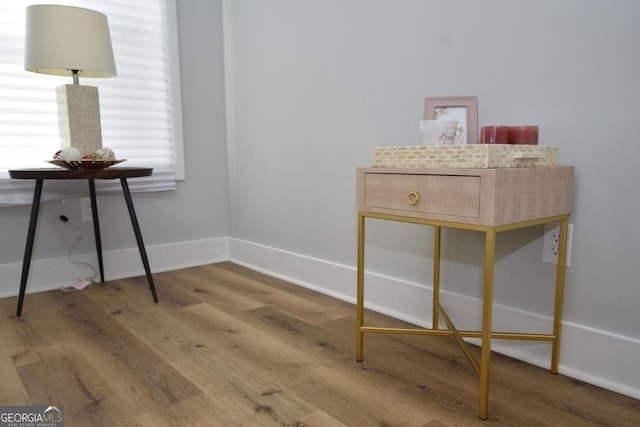 misc room featuring hardwood / wood-style floors