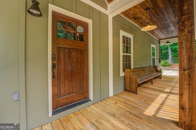 228 Harris Rd, Jackson, GA 30233 - doorway to property with a porch