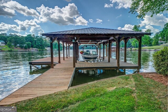 228 Harris Rd, Jackson, GA 30233 - view of dock featuring a water view