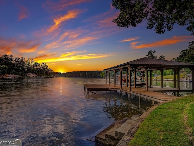 228 Harris Rd, Jackson, GA 30233 - view of dock with a water view