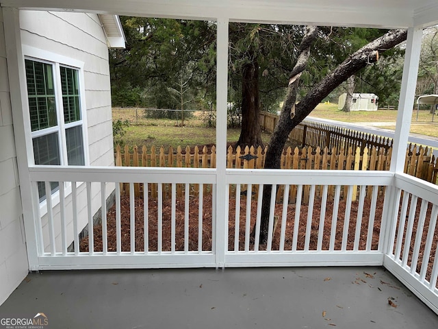 view of balcony