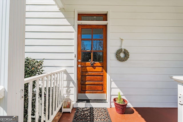 view of entrance to property