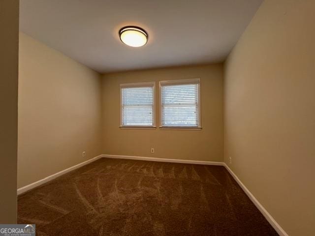 view of carpeted empty room