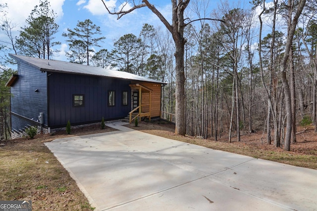 view of rear view of property