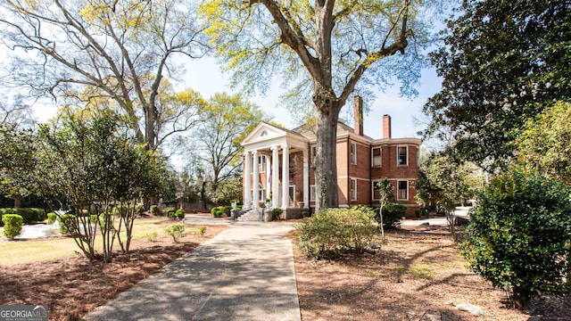 view of neoclassical / greek revival house