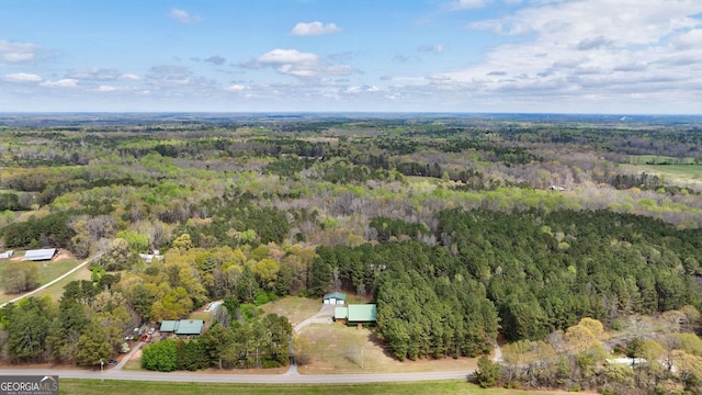 view of aerial view