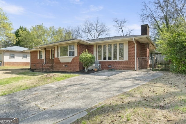 view of ranch-style house