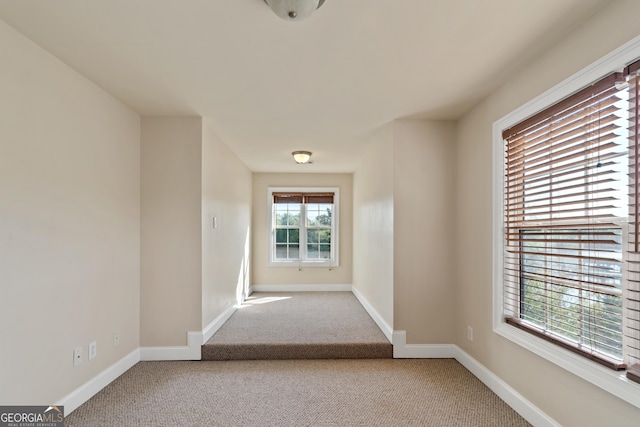 view of carpeted empty room