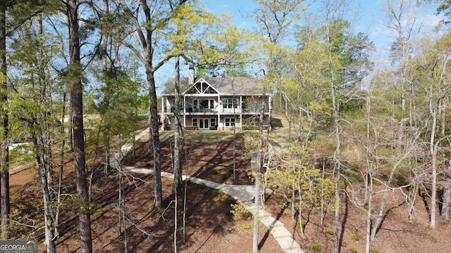 view of rear view of house