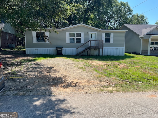 view of manufactured / mobile home