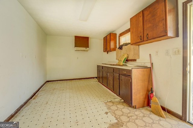 kitchen with light tile floors