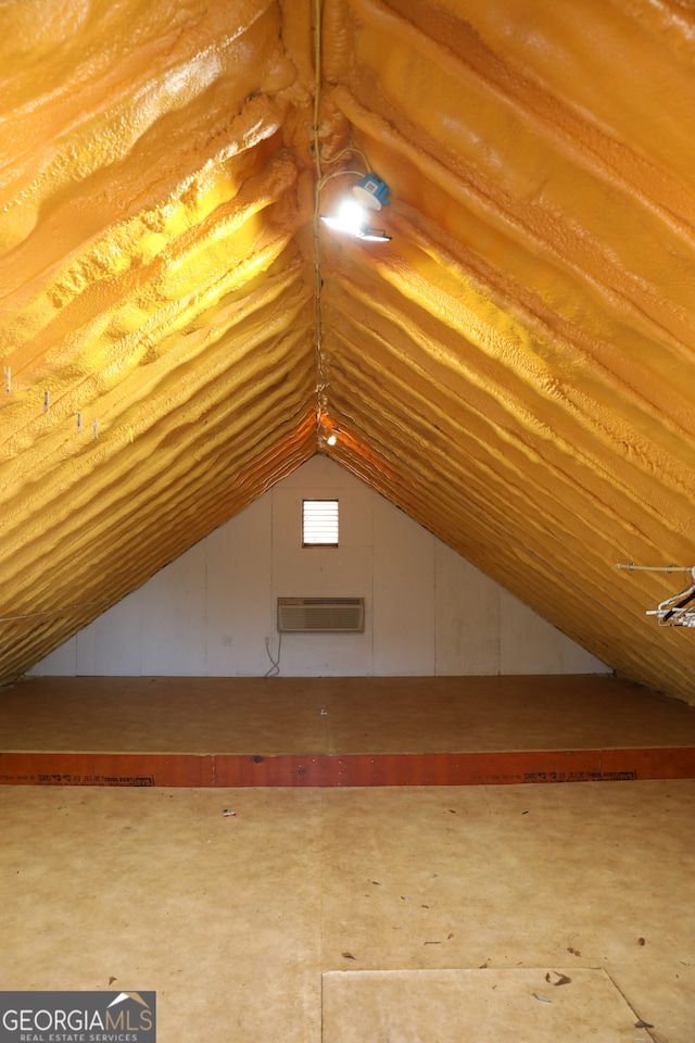 view of attic