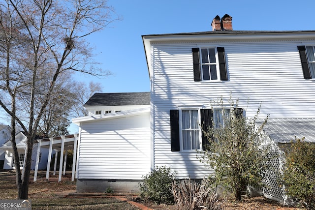 view of side of home