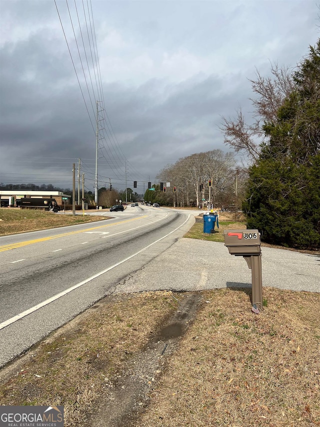 view of road