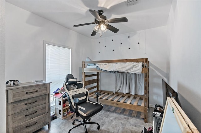 1205 Carolina St, College Station, TX 77840 - bedroom with visible vents and a ceiling fan