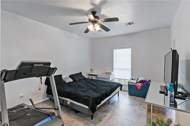 1205 Carolina St, College Station, TX 77840 - bedroom featuring ceiling fan and visible vents