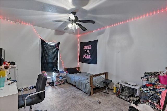 1205 Carolina St, College Station, TX 77840 - bedroom with a ceiling fan