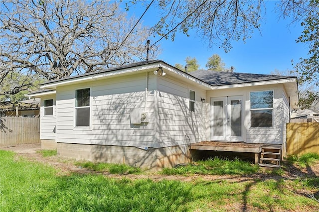 view of rear view of property