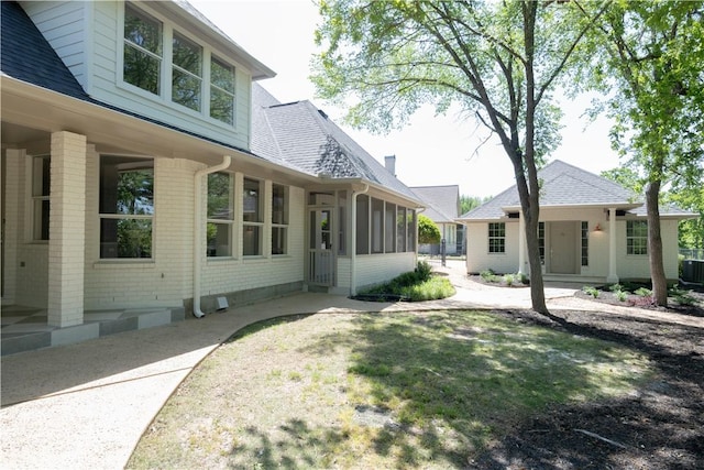 1107 Royal Adelade Dr, College Station, TX 77845 - view of yard with a sunroom
