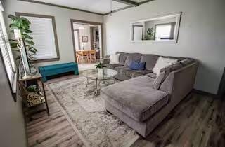 1017 Milner Dr, College Station, TX 77840 - living area featuring wood finished floors