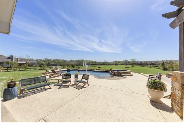 5149 Mandarin Way, College Station, TX 77845 - view of patio with a pool with connected hot tub