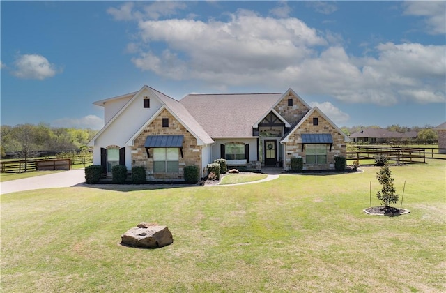 5149 Mandarin Way, College Station, TX 77845 - view of front facade featuring stone siding