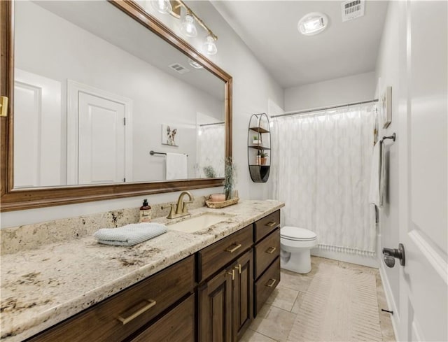 5149 Mandarin Way, College Station, TX 77845 - bathroom featuring vanity, tile patterned floors, and a shower with shower curtain
