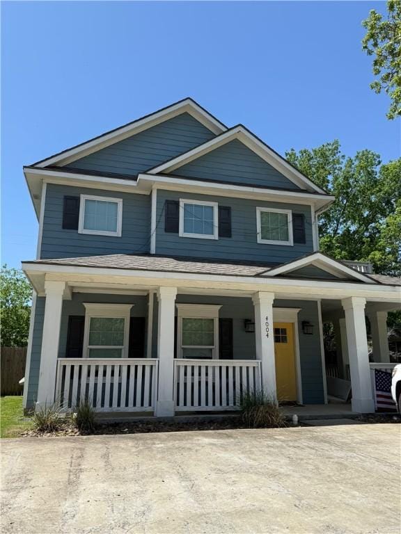 4004 Oaklawn St, Bryan, TX 77801 - view of front of house with a porch