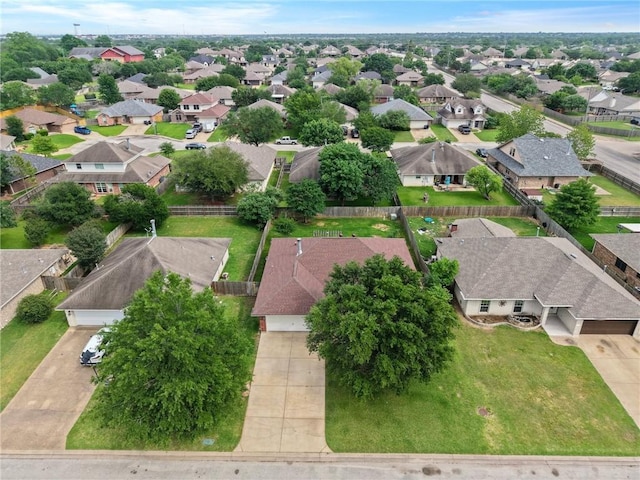 birds eye view of property featuring a residential view