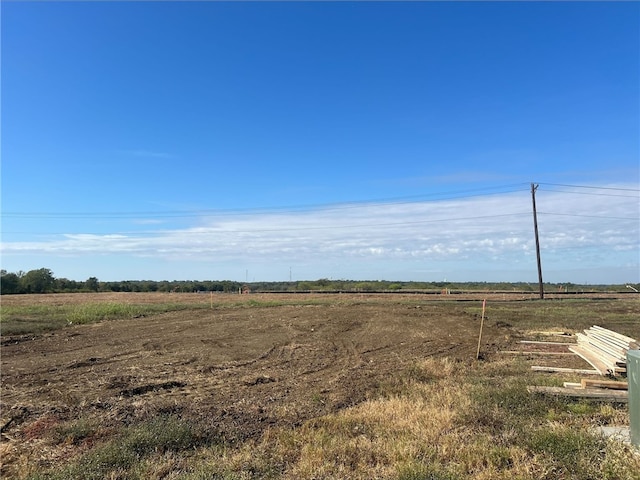 view of yard featuring a rural view