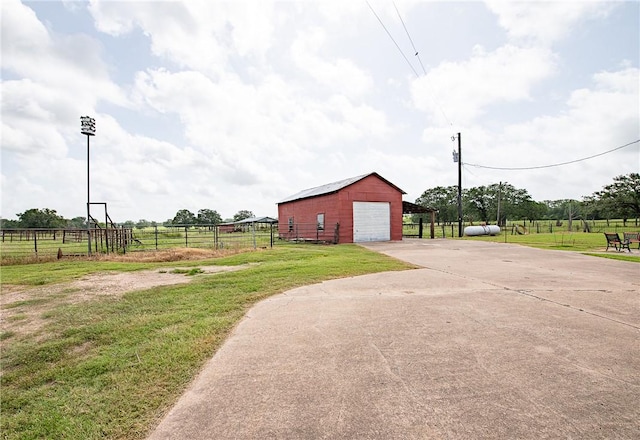 4454 Fm 60 E, Somerville, TX 77879 - view of outbuilding featuring driveway and a view of countryside