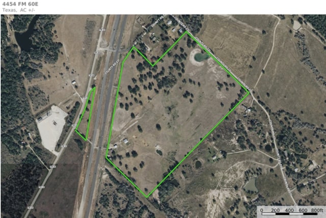 4454 Fm 60 E, Somerville, TX 77879 - map / location with property parcel outlined