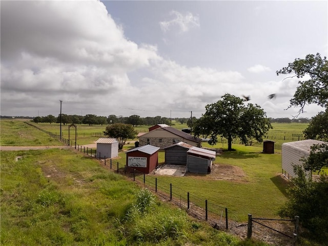 4454 Fm 60 E, Somerville, TX 77879 - view of yard featuring a view of countryside and an outbuilding