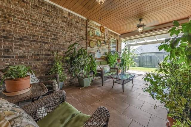 view of patio / terrace featuring a porch