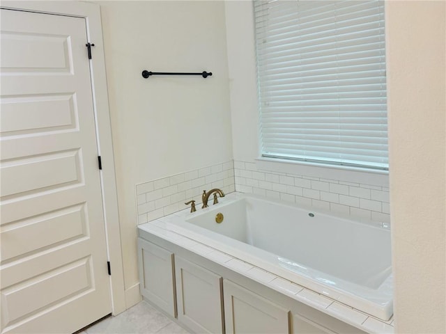 4020 Brownway Dr, College Station, TX 77845 - full bathroom with a bath and tile patterned flooring