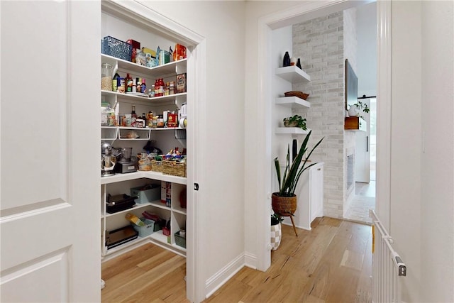 view of storage area