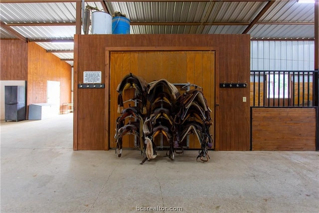 view of horse barn