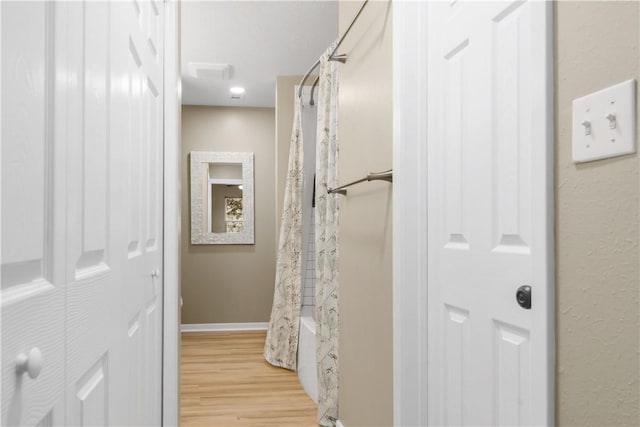 9939 County Road 272, Somerville, TX 77879 - hall featuring light wood-style flooring and baseboards