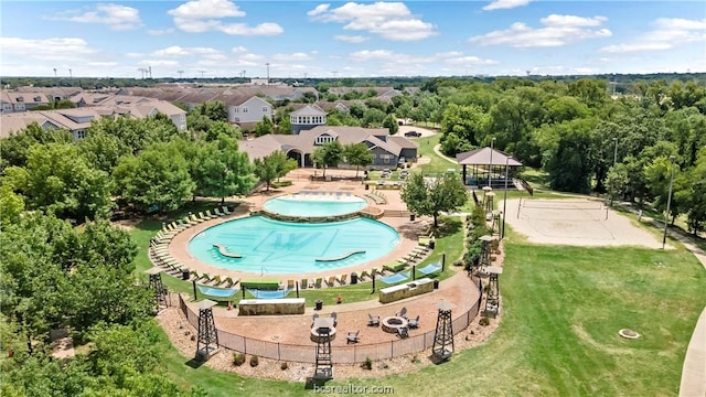 birds eye view of property