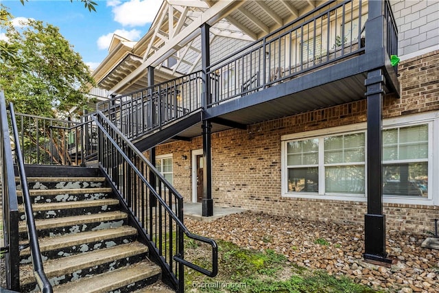 view of home's exterior with a patio