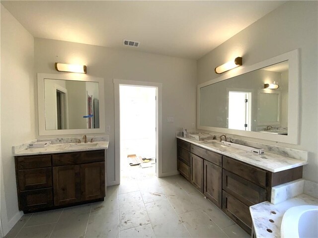 entryway featuring beam ceiling