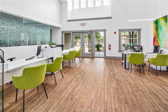 1725 Harvey Mitchell Pkwy S Unit 1724, College Station, TX 77840 - community lobby featuring a high ceiling
