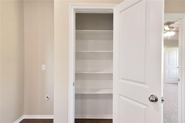 view of closet