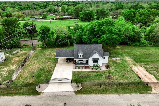 drone / aerial view