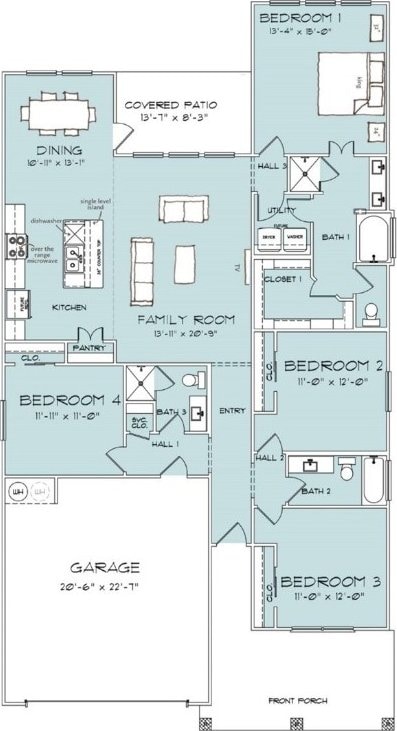 6308 Trado Dr, College Station, TX 77845 - view of home floor plan