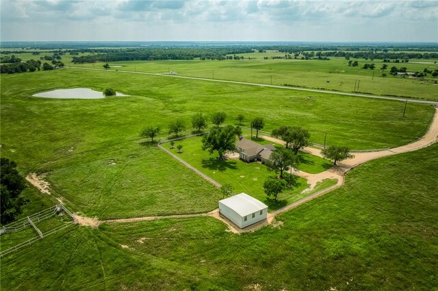 18222 N Fm 486, Buckholts, TX 76518 - drone / aerial view featuring a rural view