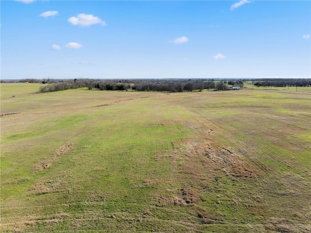 aerial view featuring a rural view